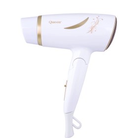 تصویر سشوار مسافرتی کویین ۱۶۰۰ وات مدل HD360 Queen compact hair dryer 1600 W