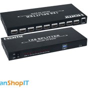 تصویر اسپلیتر 1 به 8 HDMI فرانت Faranet HDMI 1x8 Splitter