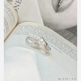 تصویر حلقه ست جذاب نقره کپی مدل طلا 