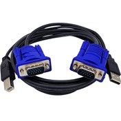 تصویر کابل KVM USB لوتوس مدل HIGH-SPEED طول 1.5 متر 