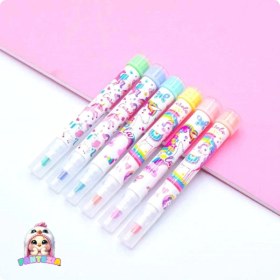 تصویر ماژیک رنگ آمیزی ۶ رنگ فسفری فانتزی 