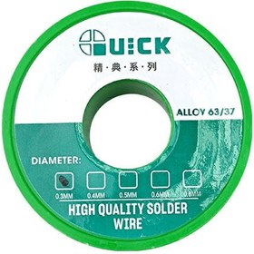 تصویر سیم لحیم کوئیک مدل 0/3mm وزن 40 گرم 