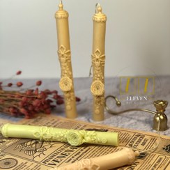 تصویر شمع قلمی گلدار 