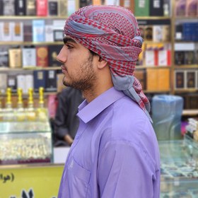 تصویر چفیه عربی عمانی همراه با مشاوره 