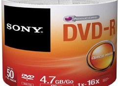 تصویر دی وی دی خام سونی پک 50 عددی SONY DVD-R - 50 Pack