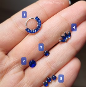 تصویر ست پیرسینگ سورمه ای 