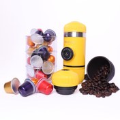 تصویر نانوکپسول (قهوه ساز کپسولی و پودری دو کاره ) ساده - زرد 