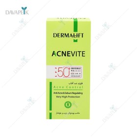 تصویر فلوئید ضدآفتاب بی رنگ آکنویت اس پی اف 50 درمالیفت - Dermalift Acnevite Sunscreen Fluid Spf50 