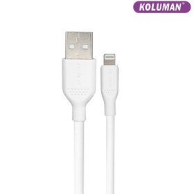 تصویر کابل تبدیل USB به لایتنینگ کلومن مدل KD - 02 طول 1 متر مشکی 