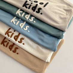 تصویر بلوز دورس بچگانه طرح Cool Kids سایز ۵-۶ سال رنگ طوسی و آبی 