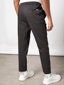 تصویر شلوار جین راسته مشکی برند selected Straight Leg Pants Black