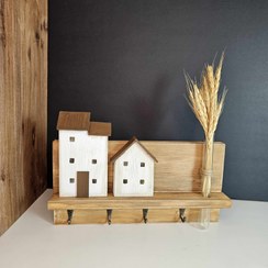 تصویر جاکلیدی کلبه ای به همراه گلدان دلسی وود 