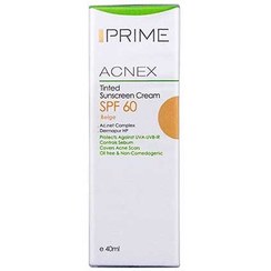 تصویر کرم ضد آفتاب رنگی فاقد چربی بژ طبیعی پریم spf60 