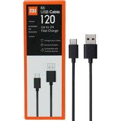 تصویر کابل شارژ اصلی شیائومی مدل 120 سانتی MI USB CABLE 120 CM