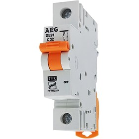 تصویر کلید مینیاتوری تک فاز 32 آمپر AEG تیپ C Miniature Circuit Breaker32A AEG