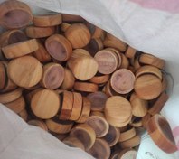 تصویر درب چوبی تک (مناسب شیشه های مکارتی )تمام سایز های دهانه ۳.۵ - سایز مکارتی چوبی سایز ادویه 