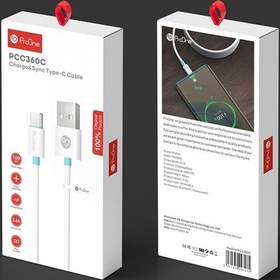 تصویر کابل تبدیل USB به USB-C پرووان مدل PCC360C طول 1 متر 