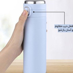 تصویر ماگ سفری هوشمند دماسنج دار مدل vacuum cup 