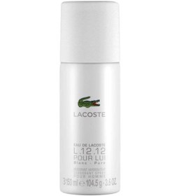 تصویر اسپری دئودورانت او د لاگوست سفید 150 میلی‌لیتر برند Lacoste 