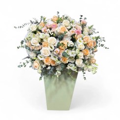 تصویر باکس سبز بزرگ رز روشن 