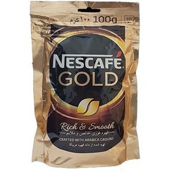 تصویر قهوه فوری نسکافه گلد پاکتی ۱۰۰Nescafe Goldگرمی(تاریخ انقضا 2025/5) 