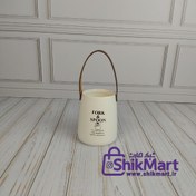 تصویر جا قاشقی سرامیکی دسته چرم یسنا 