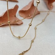 تصویر ست ماری توپی استیل(گردنبند ،دستبند) 