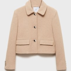 تصویر ژاکت کراپ شده با دکمه - مانگو - MANGO - اورجینال- 853903074 