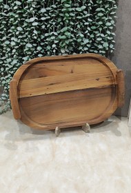 تصویر سینی چوبی(گردو) 