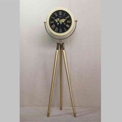 تصویر ساعت چوبی ۳پایه ورسانا - طلایی Versana Wooden Tripod Clock