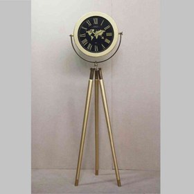 تصویر ساعت چوبی ۳پایه ورسانا - طلایی Versana Wooden Tripod Clock