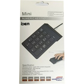 تصویر کیبورد ماشین حساب مدل Mini usb cable Numeric Keypad 