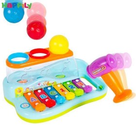 تصویر بلز چکشی موزیکال هولی تویز مدل Huile Toys 856 ا Huile toys 856 Musical hammer bells Huile toys 856 Musical hammer bells