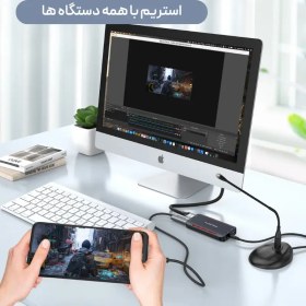 تصویر کارت کپچر Lention مدل V90 Lention USB Video Capture Card V90