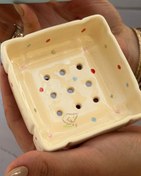 تصویر جا صابونی سرامیکی طرح دار 