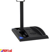 تصویر پایه شارژر و فن خنک کننده چند منظوره PG-P5013B 