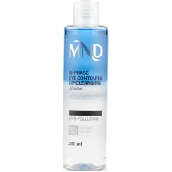 تصویر محلول پاک‌کننده دوفاز دورچشم و لب ام ان دی MND