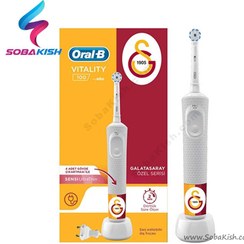 تصویر مسواک برقی اورال بی ویتالیتی 100 مدل گالاتاسرای ا Oral-B D100 Vitality Galatasaray toothbrush Oral-B D100 Vitality Galatasaray toothbrush