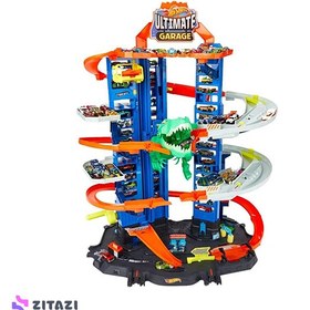 تصویر بازی آموزشی پارکینگ ماشین مدل HOT WHEELS Robotics T-rex Ultimate Garage - زمان ارسال 15 تا 20 روز کاری 