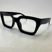 تصویر فریم عینک طبی برند سلین CELINE مشکی لولا فلزی به همراه کاور پارچه ای و دستمال نانو رایگان 