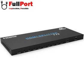 تصویر اسپلیتر 8 پورت HDMI ورژن 2.0 فرانت مدل FN-V218 FARANET FN-V218 HDMI Splitter V2.0 8 Port