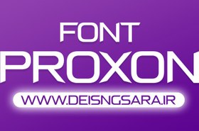 تصویر دانلود فونت انگلیسی Proxon Font +ویژه لوگوتایپ 