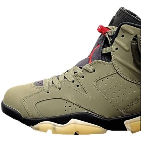 تصویر کتونی نایک تراویس اسکات مدل Jordan 6 travis scott olive 