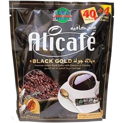 تصویر پودر قهوه علی کافه مدل Black Gold تعداد ۴۴ ساشه ۲.۵ گرمی ( تولید ۲۰۲۴ ) 