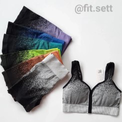 تصویر ست نیمتنه و شورتک دو رنگ 