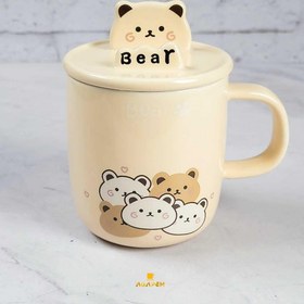 تصویر ماگ فانتزی خرسی 