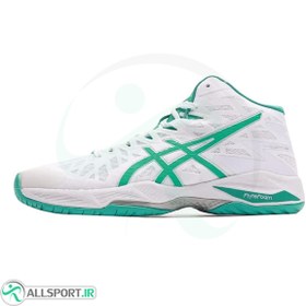 تصویر کفش والیبال اسیکس طرح اصلی Asics V Swift FF 2 White Green 