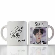 تصویر لیوان ماگ طرح بی تی اس مدل شوگا BTS Suga mug