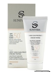 تصویر كرم ضد آفتاب سانیورا رنگی مناسب پوست حساس و خشک SPF50 Sunivera Sunscreens Tinted For sensitive and Dry Skin Cream SPF50