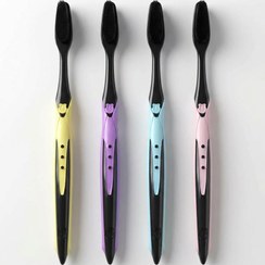 تصویر مسواک نانو ذغالی مخصوص خمیر دندان نمک (بسته یک عددی) 